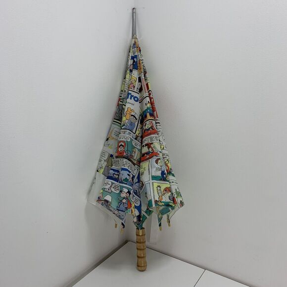 Large Vintage Umbrella Newspaper Florida Comic Strip Garfield Wizard ID FoxTrot - Picture 10 of 11